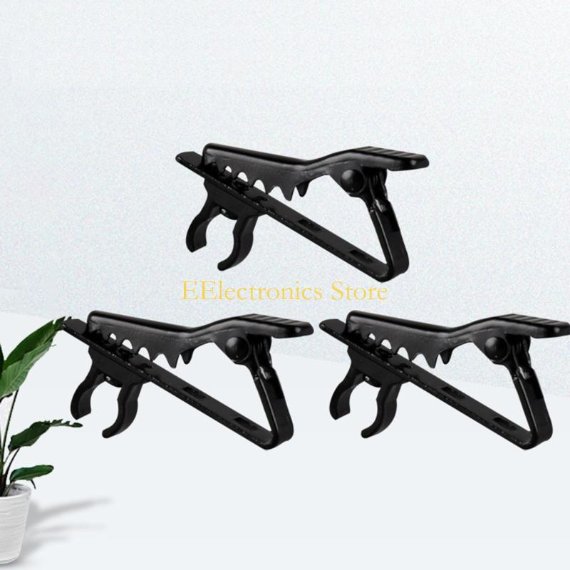 B03C Portable Microphone Clip Lapel Microphone Clip 5pcs Metal Lapel Collar mics Clip Holder for Various Applications