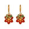 European & American Reindeer Christmas Tree Pendant Cute Alloy Bell Sock Ear Cuffs for Women