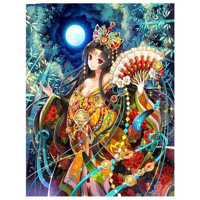 Diamant-Stickerei, japanisches Anime-Mädchen, Diy-Diamantgemälde, Kreuzstich, Heimdekoration, Hobby-Handwerk
