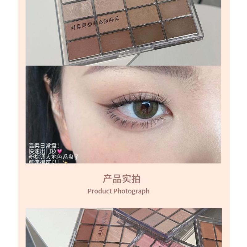 Color Eyeshadow Palette Matte Shimmer Low Saturation Earth Tone Daily Eye Makeup
