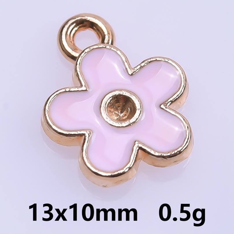 Rosa Liebe Mädchen Accessoires Emaille Großhandel Anhänger Für Schmuckherstellung Zubehör Mond/Blume/Schmetterling Anhänger Charm DIY Ohrring Basteln