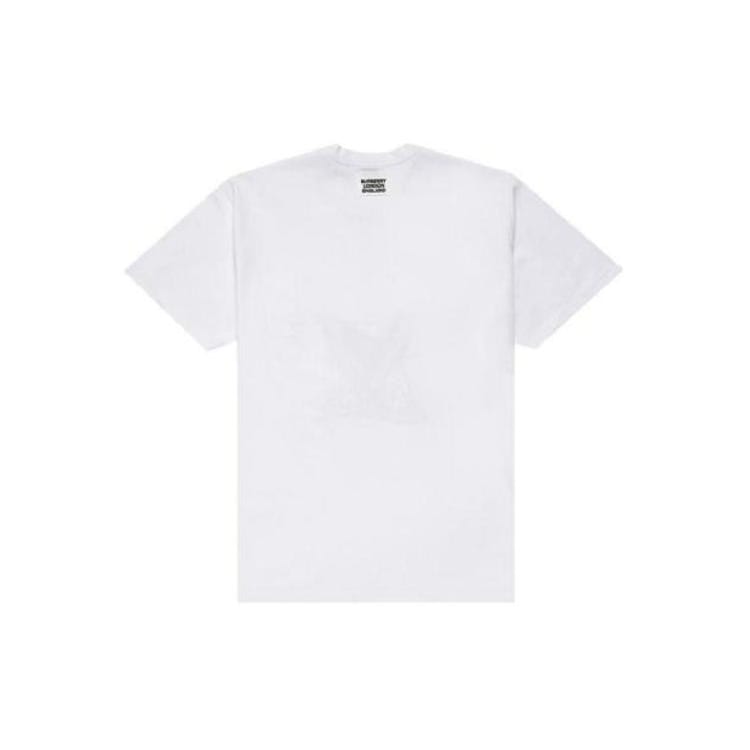 Burberry T Shirts Men's White Crew Neck Moderate 45671591