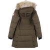 Canada Goose Krajowy regularny 3802L SHELBURNE PARKA Kurtka puchowa Shelburne Parka z futrem Kurtka XS khakiUżywana