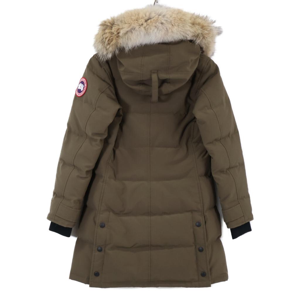 Canada Goose Krajowy regularny 3802L SHELBURNE PARKA Kurtka puchowa Shelburne Parka z futrem Kurtka XS khakiUżywana