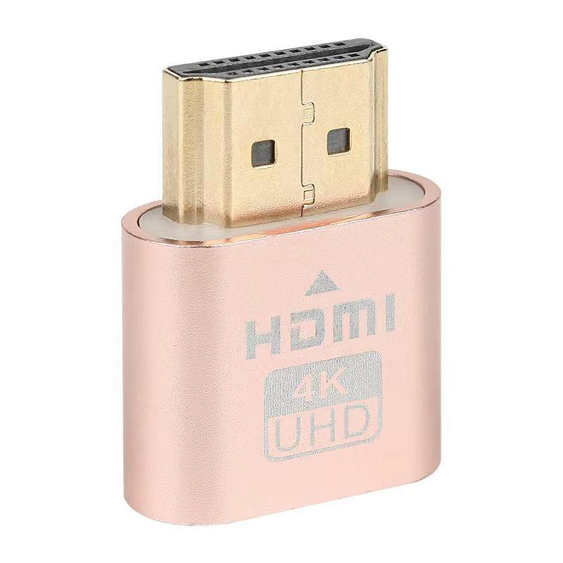 Adaptador de Tarjeta Gráfica HDMI para Pantalla Virtual: Soporte multipuerto (DP, DVI, VGA) para Juegos y Configuración Remota.