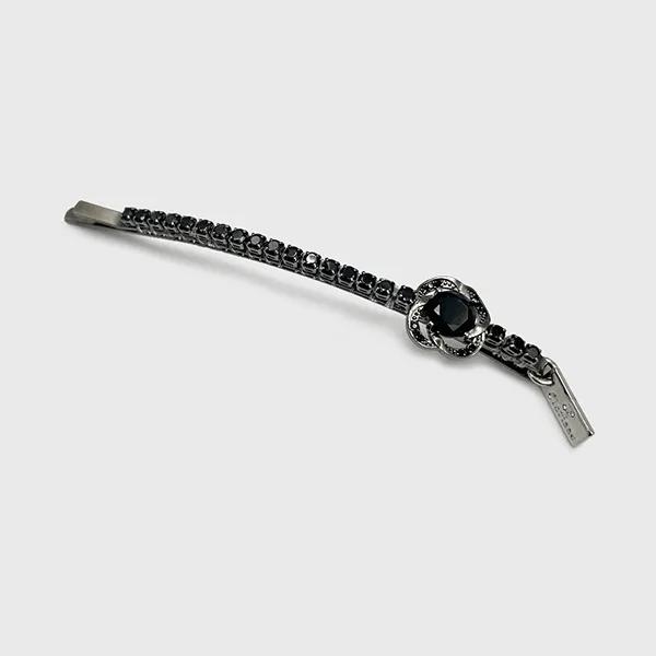 Schwarze Rosen-Haarnadel-L JC034SL