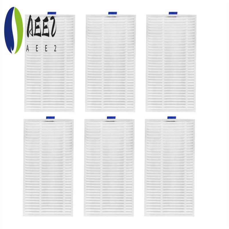 AEE2-6 Pcs Cleaner Filter For Xiaomi E5 / C108 Sweeping Robot Accessories Filter Cleaner Parts Replacement
