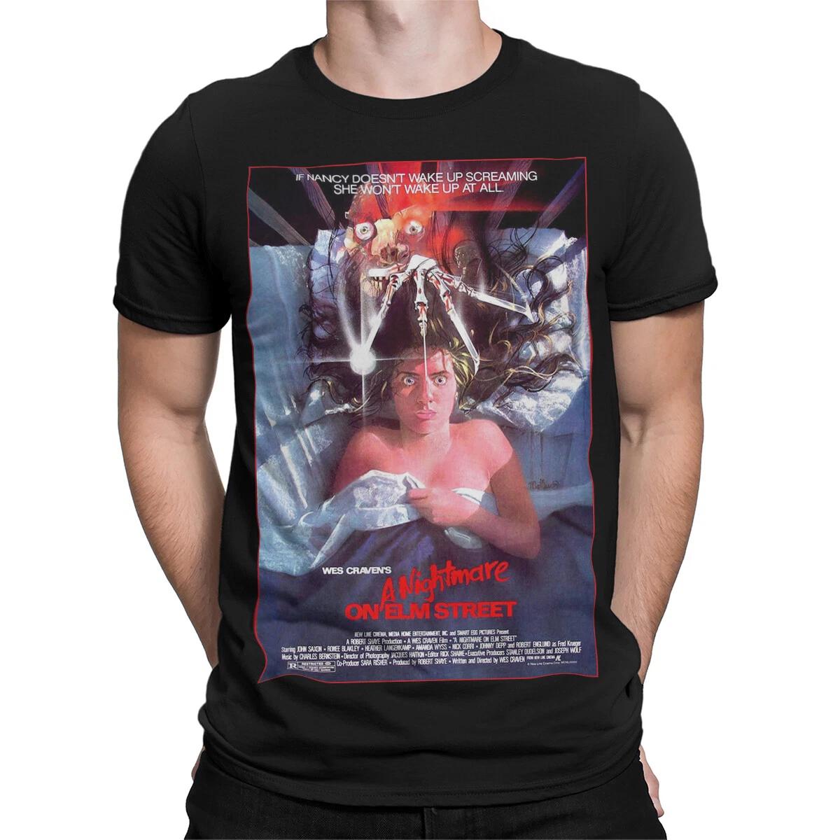 A Nightmare On Elm Street Movie Horror Graphic Mens Womens Tee Shirt M