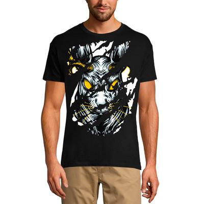 Ανδρικό σκισμένο μπλουζάκι Angry Animal - Urban Vintage γραφικό πουκάμισο για άνδρες