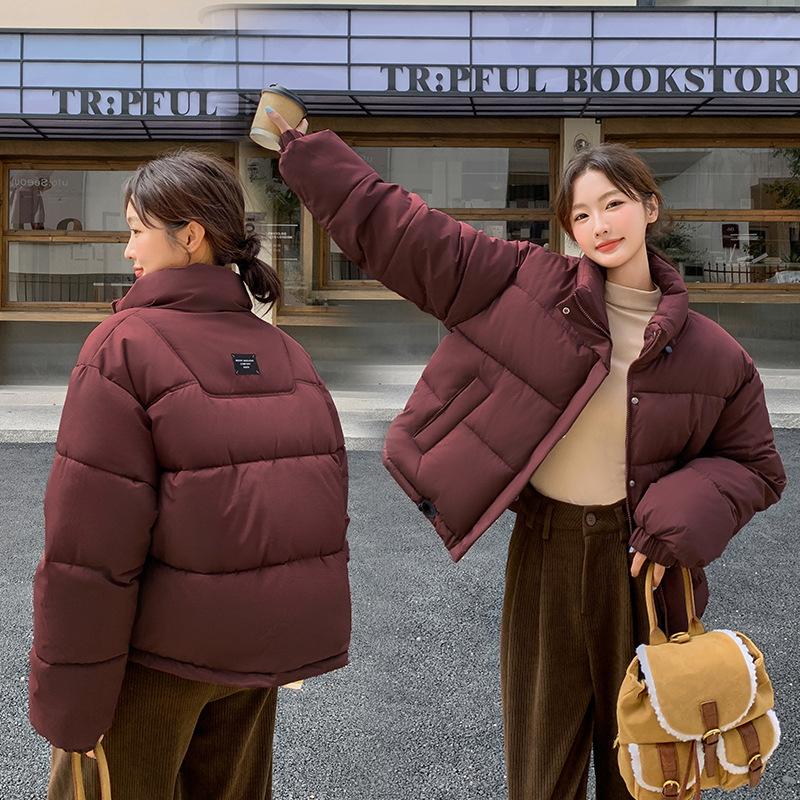 Cotton Jacket Women's Short New Padded Jacket Women's Thickened Down Cotton Jacket Women's Korean Version of Loose Bread Jacket Padded Jacket