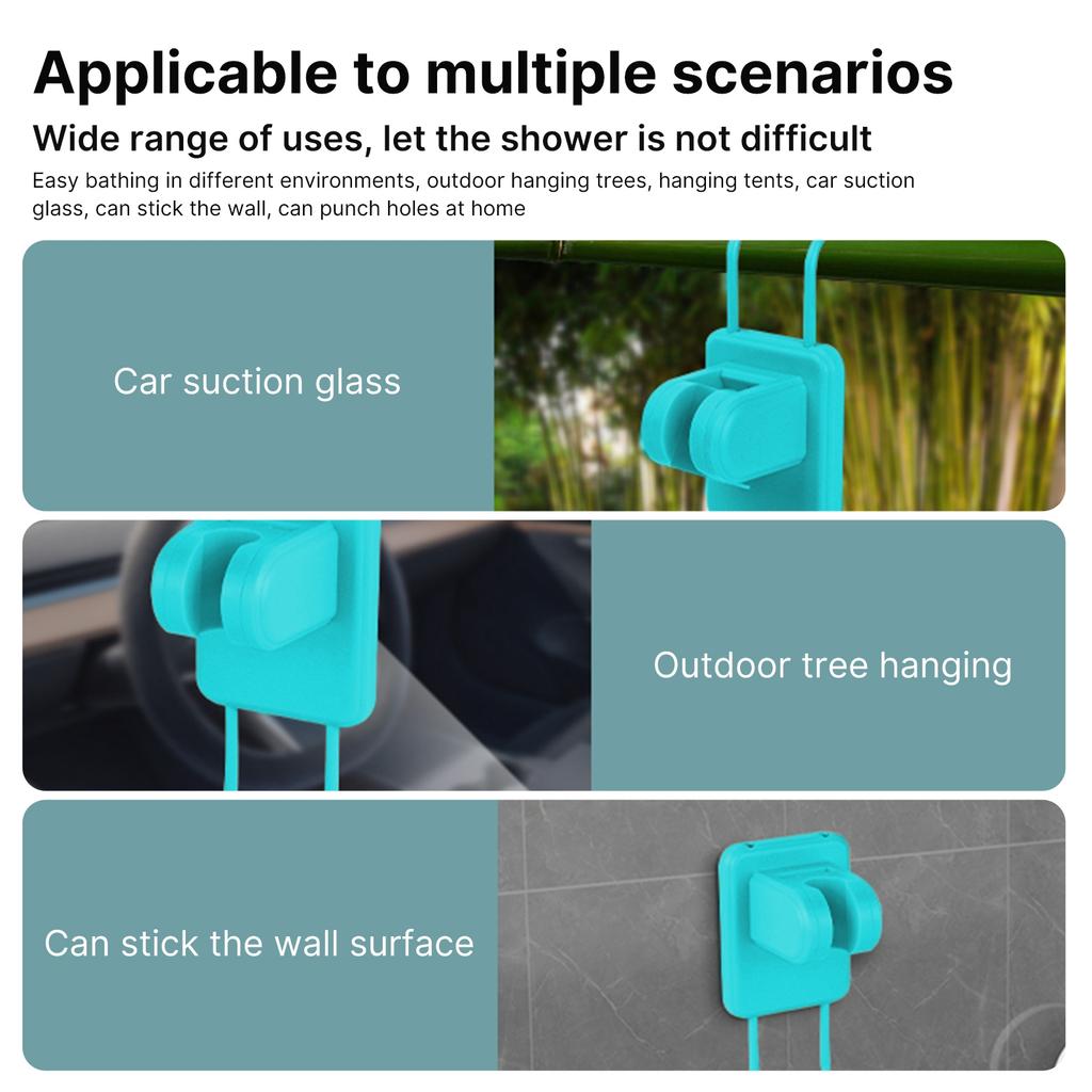 Przenośny Prysznic Elektryczny Prysznic Kempingowy z Pełnym Cyfrowym Wyświetlaczem Temperatury Pozostałego Akumulatora 2 Mo