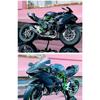 Model de Mașină din Aliaj Kawasaki Ninja H2R la Scară 1/9 Motocicletă Diecast Sunet Lumină Colecție Iubitori de Mașini Cadou de Ziua de Naștere Copii Jucării Metalice pentru Băieți