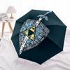1 Stück The Legend of Zelda Automatischer Auf-/Zu Klappbarer Tragbarer Regenschirm mit 8-Rippen-Struktur für Damen/Herren, Ganzjahresgebrauch a0901141