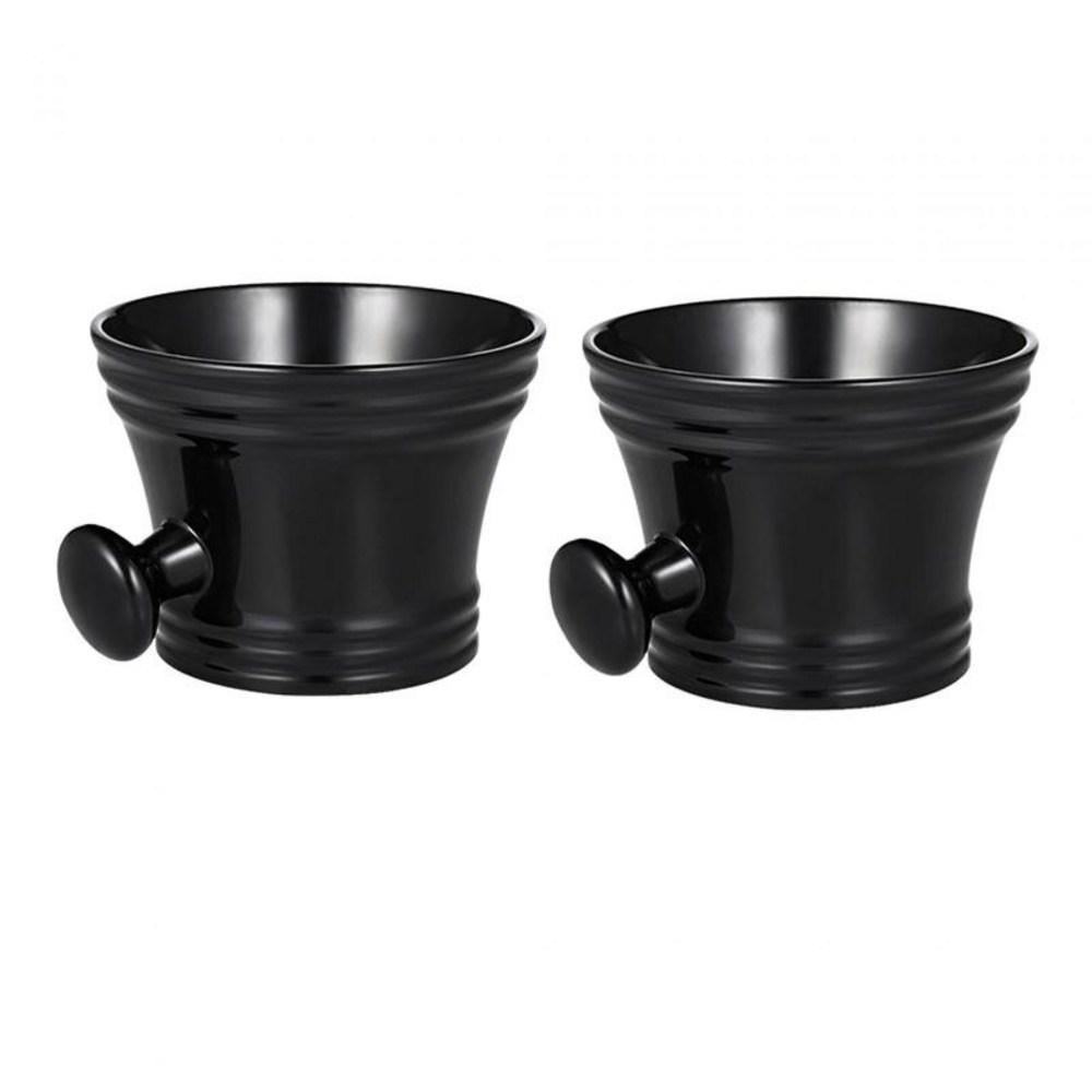 Hrnek na holení Hrnek na holení Mýdlo na holení a hrnek na holení pro muže, 11 cm x 8,3 cm, černý, ABS plast, 1 kus
