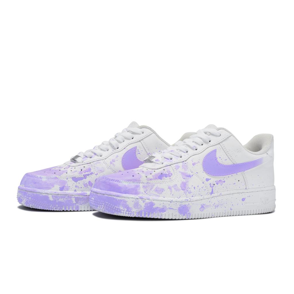 Nike Air Force 1 Skateboard Shoes Men's Low top Purple/White CW2288-111(Team80-S-BOX)