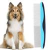 Pet Comb Stainless Smooth Steel Needle Dogs Puppy Hair Comb Remove Knots Tangles(BlueRow Comb )