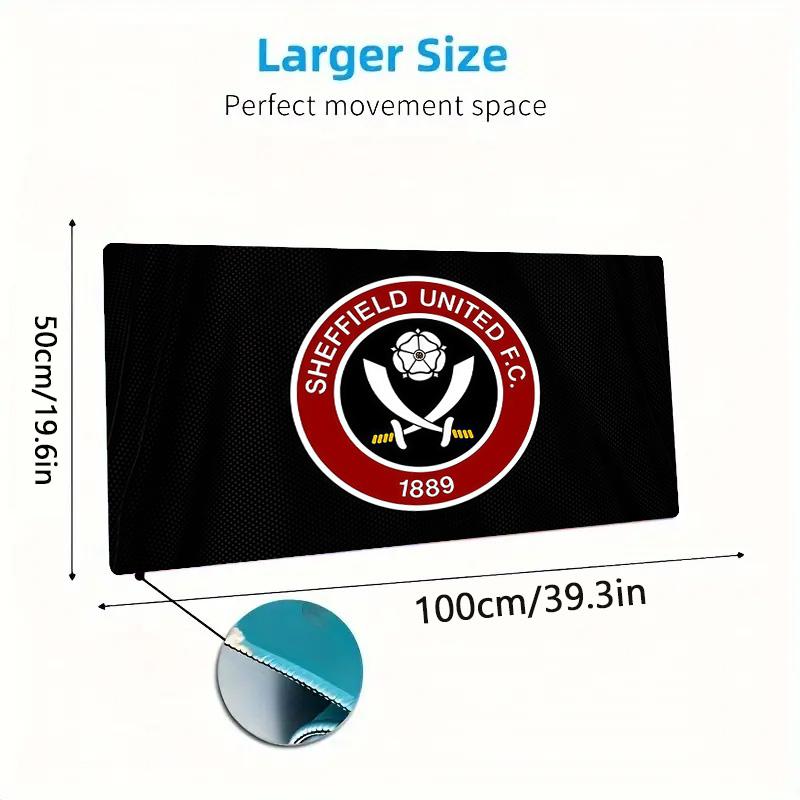Sheffield United Football Club Print Cushion Non-slip Laptop Tablet Big Mousepad XXL Mat Mini PC Playmat With Lock edge