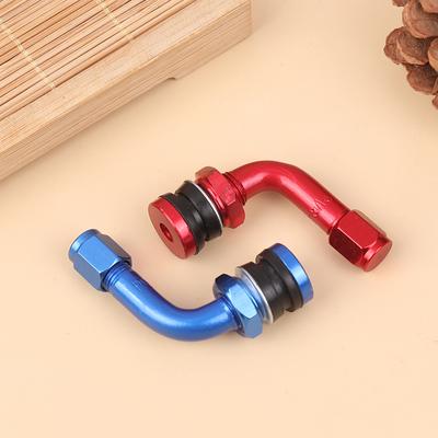 2Pcs Motorcycle Wheel Tire Valves Stem Cap Air Cover 90 Degree Cnc Aluminum Alloy Universal Tubeless Valve Stems Caps