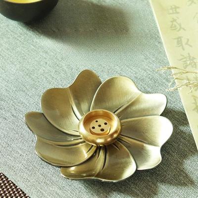 Line Incense Holder Sakura Copper Aromatherapy Plate Tea Ceremony Accessories Home Decoration Temples Yoga Studios Ornaments