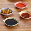 Creative Leaf Shape Wheat Straw Seasoning Dish Sauce Vinegar Mini Plate Tool
