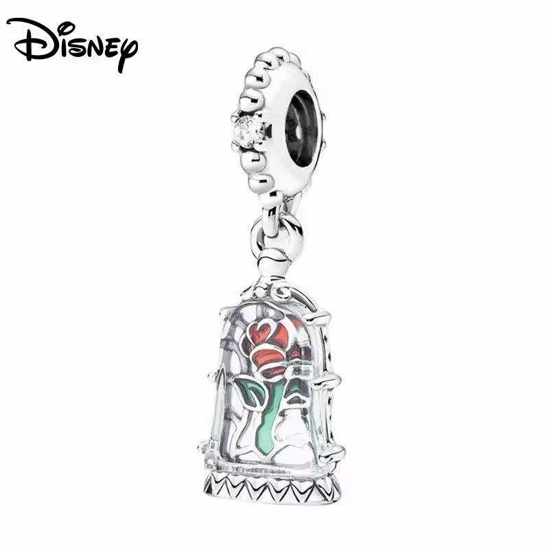 Disney 925 Silber Minnie Stitch Winnie Puuh Anhängerperle geeignet für originales Damenarmband DIY Schmuck Geschenk