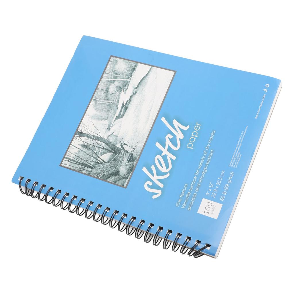 Sketch Book Spiral Bound Sketchbook Blank White Pages Art Sketchbook for Beginner Professional Blue
