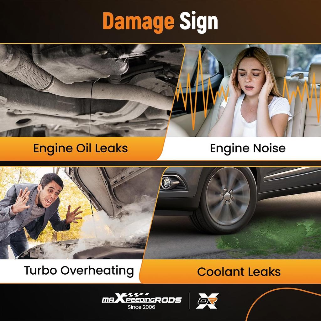 maXpeedingrods Turbocharger Oil Return Drain & Oil Feed Pipe & Coolant Pipe Kit for Chevy Cruze 2011-2016, for Buick Encore 2013-2019, Trax