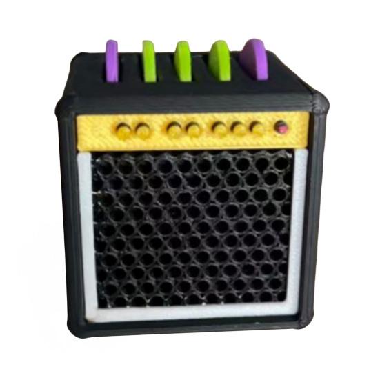 Guitar Picks Holder Box Amplifier Speaker Style Guitar Pick Display Holder 3D Printed Guitar