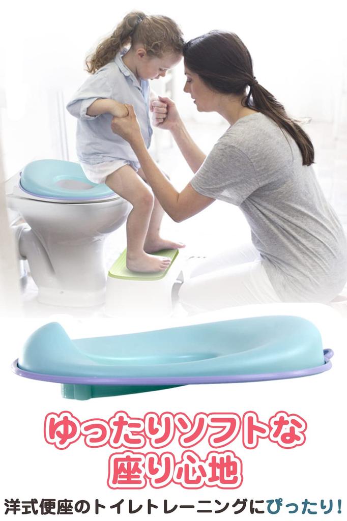 AFROMARKET Potty Seat, Toilet Trainer for Children, Boys and Girls, with Wall-Mounted Hook, Blue