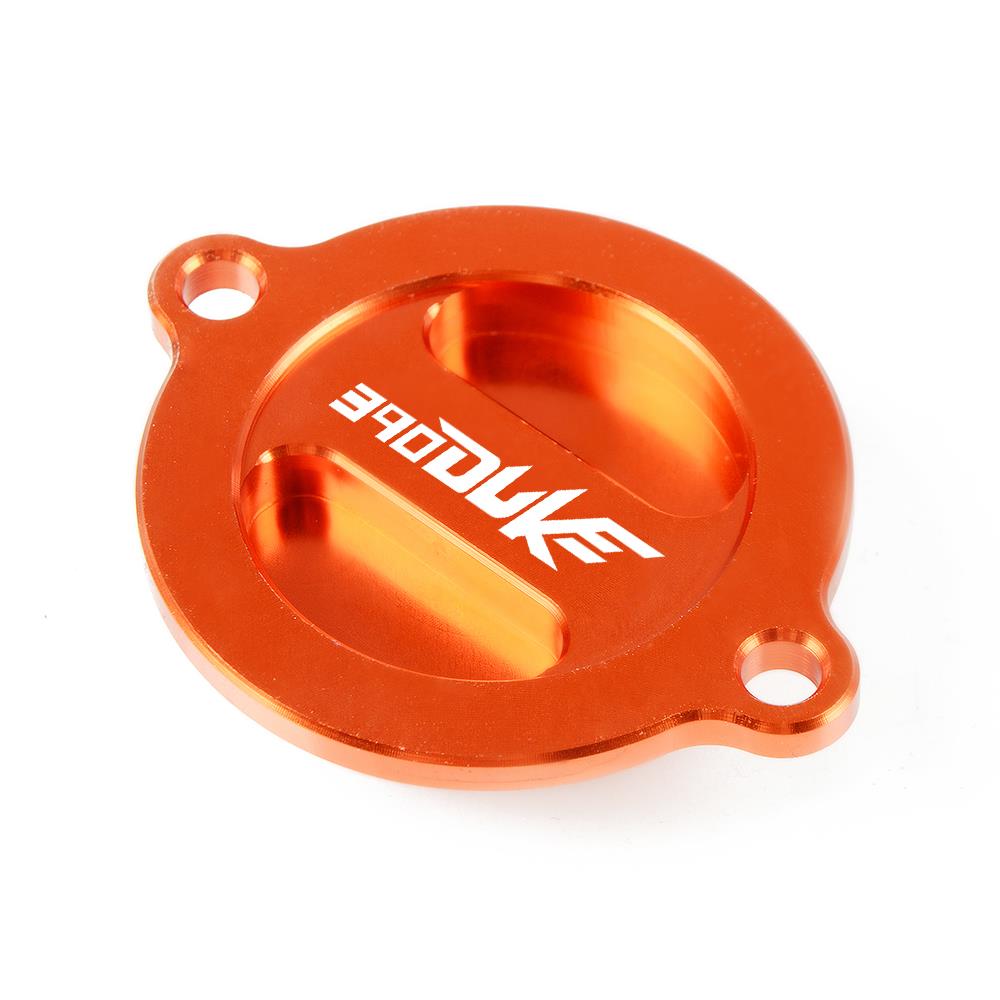 For KTM 390 Duke 2013 2014 2015 2016 2017 2018 CNC Accessories Motorcycle Protector Orange Cover CNC Engine Oil Filter Cover