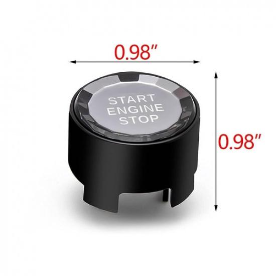 For BMW 1 3 5 7 Series F/G Chassis Crystal Engine Start Stop Button Cover Black