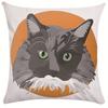 Nordic Orange Irregular Geometric Wave Cushion Gift B&B Bay Window Sofa Chair Backrest Pillow Cover