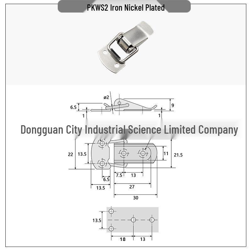 

304 Stainless Steel Snap & Lock Medical Spring Buckle PKWS1-2-3-4