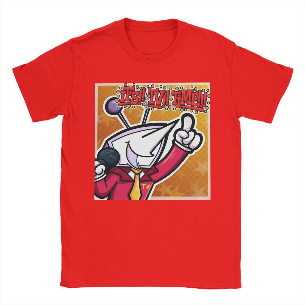 Men Deltarune Tenna It's TV Time T Shirt Cotton Clothes Novelty Short Sleeve O Neck Tee Shirt Printed T-Shirts