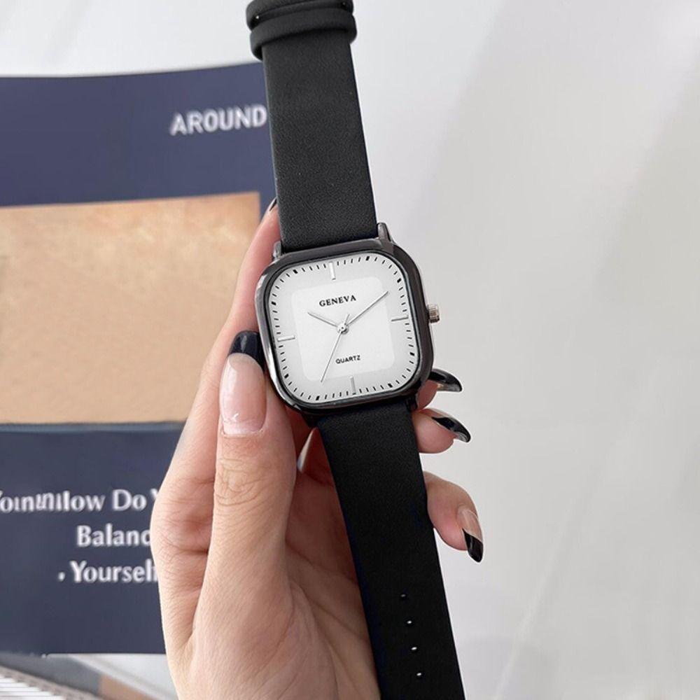 Square Dial Wristwatches Minimalist Design Business Wristwatch Fashion Quartz Watch Business Wear
