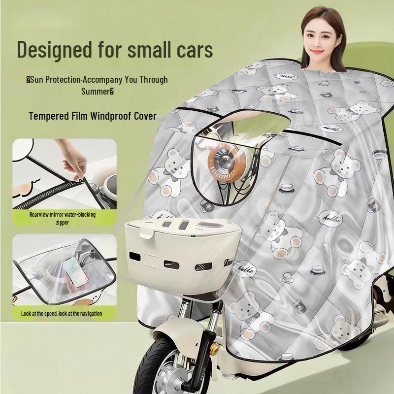 Windproof Rainproof Electric Scooter Windshield Cape