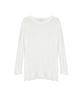 Nigaennikol Embroidery Net Pullover Knit Top_Ivory