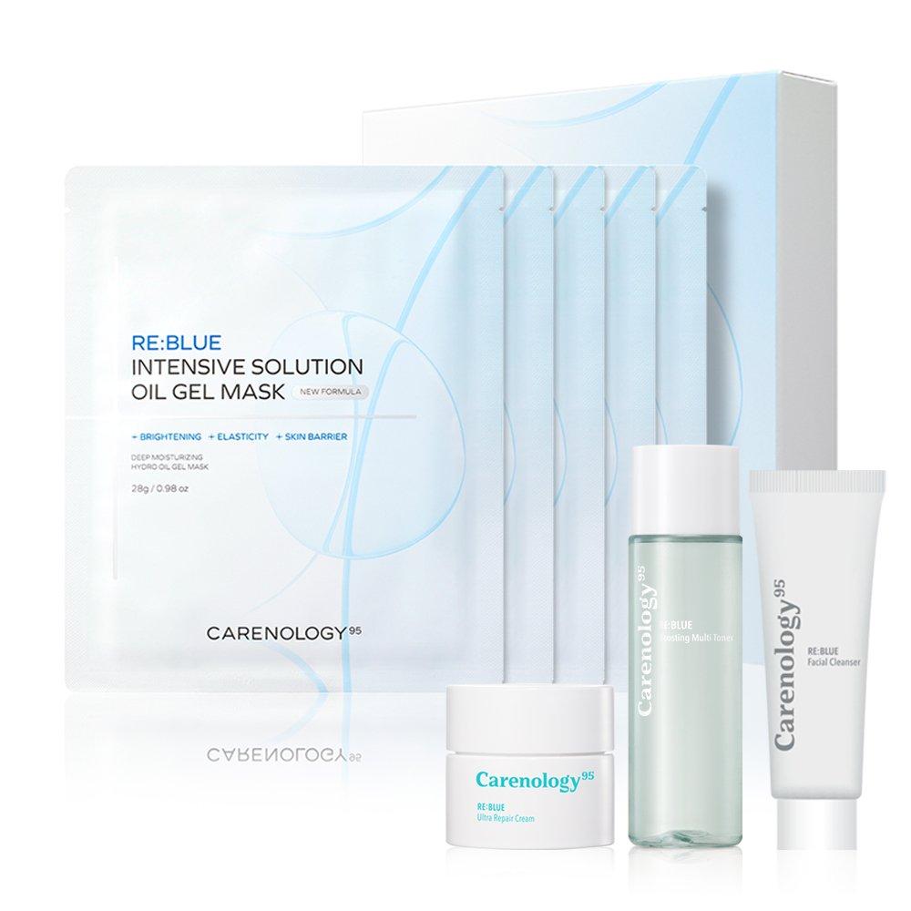 

Набор масок Carenology Reblue Intensive Solution Oil Gel Mask Pack Set 28 г 5 листов
