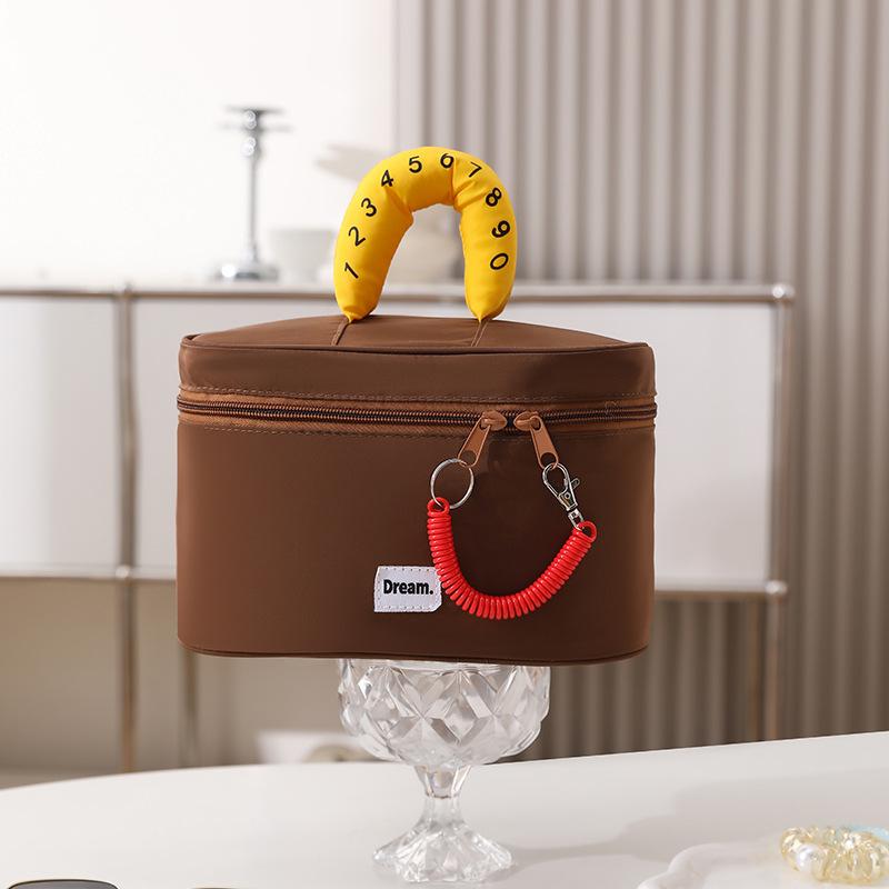 Makeup Bag, Large Capacity Waterproof Hand-Held Storage Bag, Cute And Portable, Business Travel Partition Layered Toileting Bag