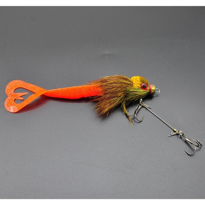 Realistic Artificial Baits with Soft Plush Texture Enhances Casting Performances for Beginner Fishermen Fishing Hair Lure