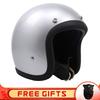 Lightweight Retro Cruiser Motorcycle Helmet Men Women Full Face DOT Approved Safety