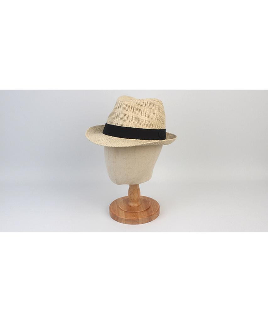Yunibeosyeolkemiseuteuli Bu Check Ivory Short Fedora Summer Fedora