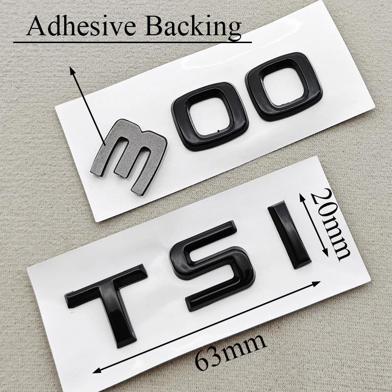 AAABV1 3D ABS Car Letters Logo V6 TSI 280 300 Sticker Rear Trunk Badge Emblem Decals For SKODA Octavia RS Combi Superb Kodiaq GT VRS