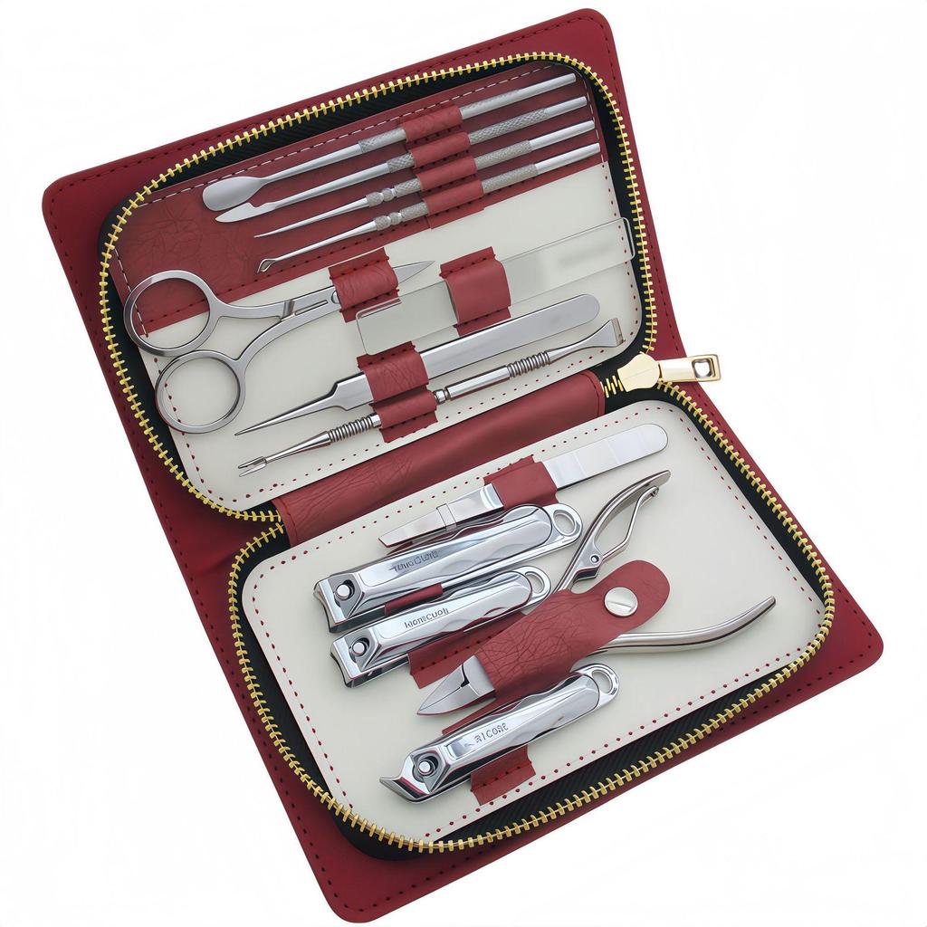 Compact Stainless Steel Nail Clipper & Manicure Set