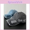 Classic Denim Baseball Cap With Embroidered Letters For Casual Summer Style