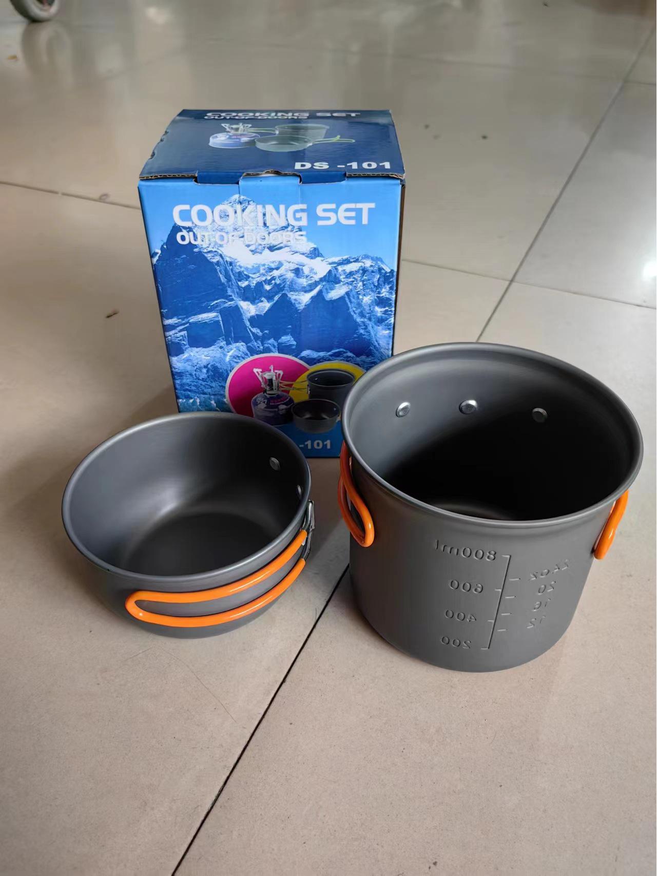 

Набор походной посуды для кемпинга: Портативный вогнуто-выпуклый набор для пикника с хот-потом AT101