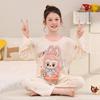 Thailand Kids' Cartoon Pajamas - Long Sleeve, Lightweight, Round Neck for Spring and Autumn - For Girls