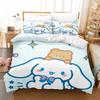 Cinnamoroll Bettbezug Queen Size Kinder Bettwäsche Set Set Bettwäsche Twin Sets Niedliches Gedrucktes Cartoon Bettdeckenbezug