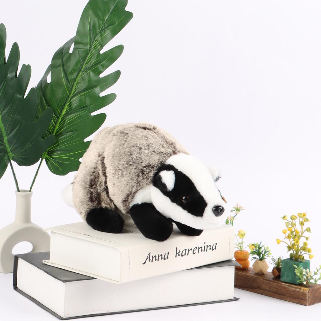 Plush Toy Badger Animal Stuffed Doll Cartoon Bedroom Decoration Kids 36cm Gift