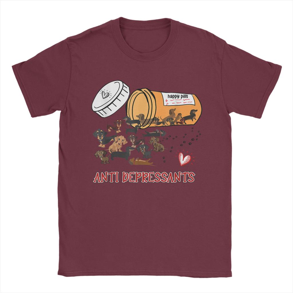 Vintage Wiener Dog Sausage Puppy Lover Dachshund T-Shirt Men O Neck 100% Cotton T Shirts  Short Sleeve Tees Plus Size Tops